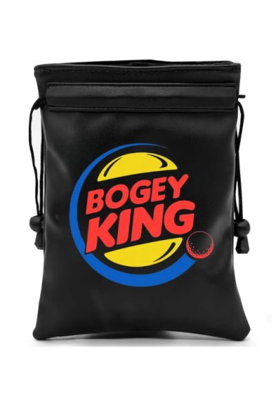 Bogey King Golf Valuables Pouch - with Drawstring Closure